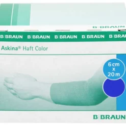 ASKINA Haftbinde Color 6 cmx20 m blau 1 St