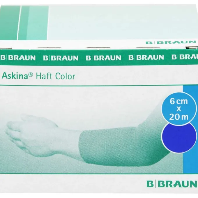 ASKINA Haftbinde Color 6 cmx20 m blau 1 St