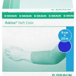 ASKINA Haftbinde Color 8 cmx20 m blau 1 St
