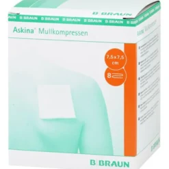ASKINA Mullkompressen 7,5x7,5 cm steril 25X2 St