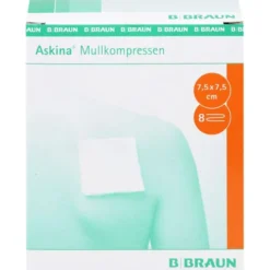 ASKINA Mullkompressen 7,5x7,5 cm steril 25X2 St