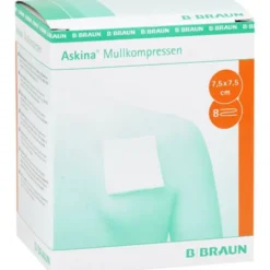 ASKINA Mullkompressen 7,5x7,5 cm steril 25X2 St