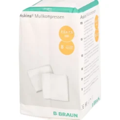 ASKINA Mullkompressen 7,5x7,5 cm unsteril 8fach 100 St