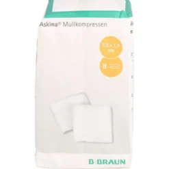 ASKINA Mullkompressen 7,5x7,5 cm unsteril 8fach 100 St
