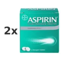 Aspirin 500 mg Überzogene Tabletten 12St 2x 12 St