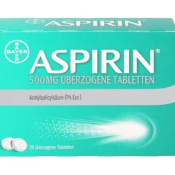 ASPIRIN 500 mg überzogene Tabletten 20 St