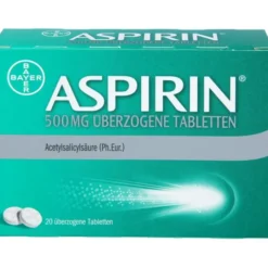ASPIRIN 500 mg überzogene Tabletten 20 St