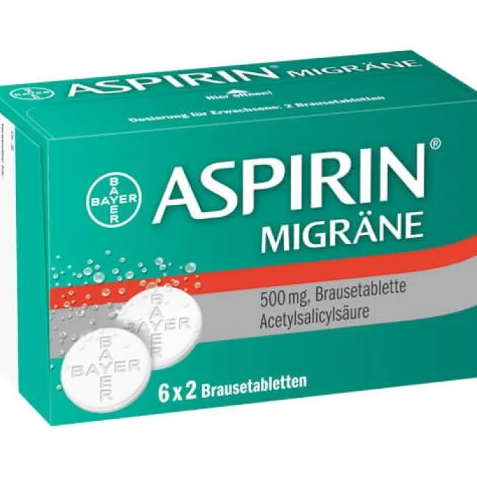 ASPIRIN MIGRÄNE 500 mg Brausetabletten 12 St
