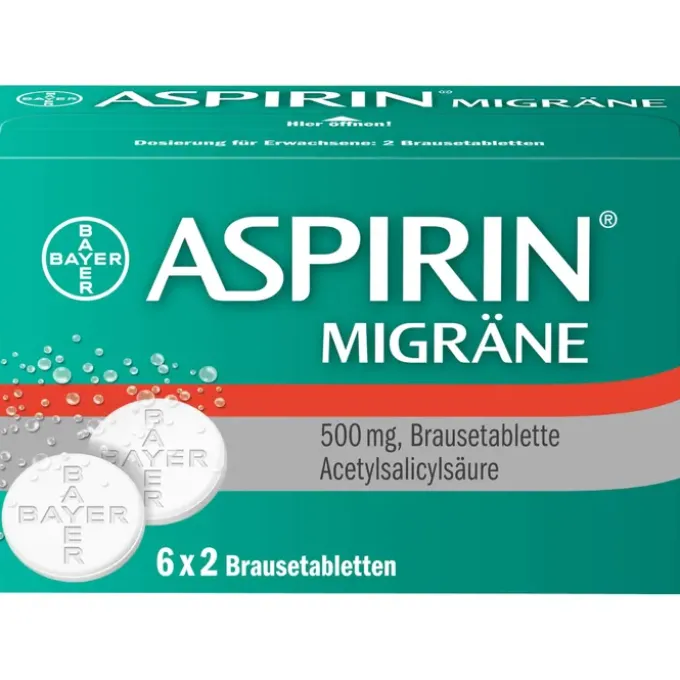 ASPIRIN MIGRÄNE 500 mg Brausetabletten 12 St