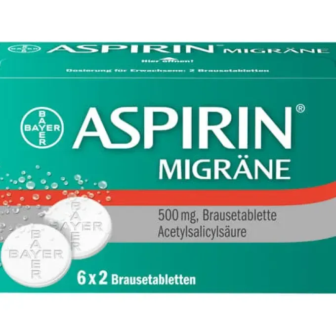 ASPIRIN MIGRÄNE 500 mg Brausetabletten 12 St