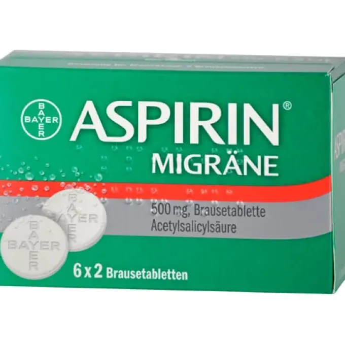 ASPIRIN MIGRÄNE 500 mg Brausetabletten 12 St