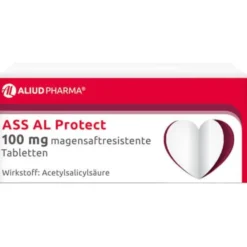 ASS AL Protect 100 mg magensaftresistente Tabletten bei erhöhtem Herzinfarkt- und Schlaganfallrisiko 50 St