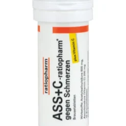 ASS + C-ratiopharm gegen Schmerzen Brausetabletten 20 St
