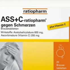 ASS + C-ratiopharm gegen Schmerzen Brausetabletten 20 St