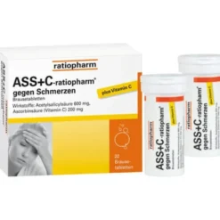 ASS + C-ratiopharm gegen Schmerzen Brausetabletten 20 St