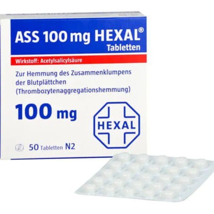 ASS 100 mg HEXAL Tabletten 50 St