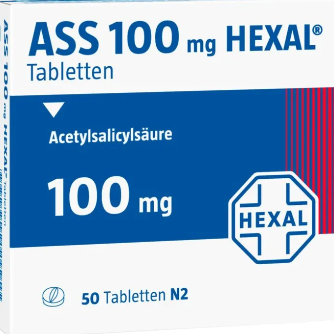 ASS 100 mg HEXAL Tabletten 50 St