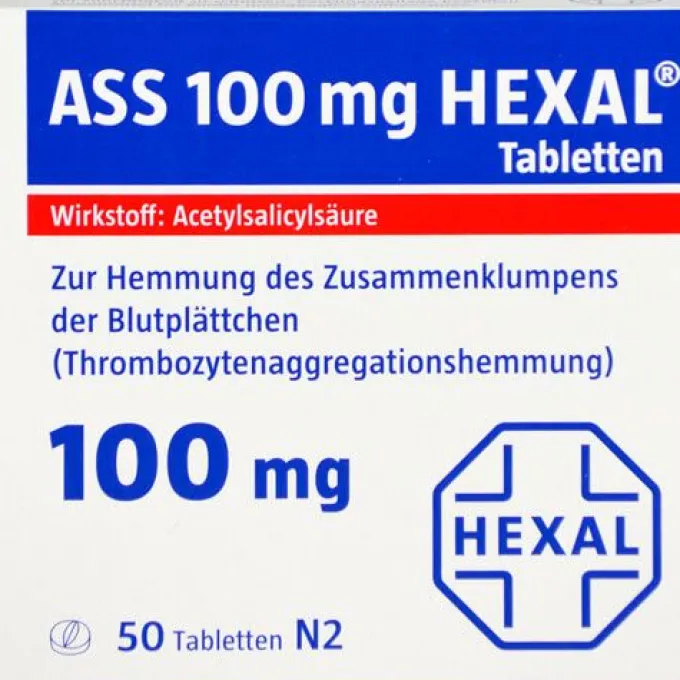 ASS 100 mg HEXAL Tabletten 50 St