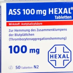 ASS 100 mg HEXAL Tabletten 50 St