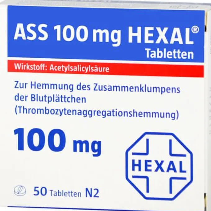 ASS 100 mg HEXAL Tabletten 50 St