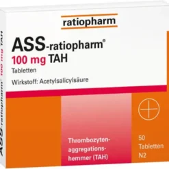 ASS-ratiopharm 100 mg TAH Tabletten 50 St