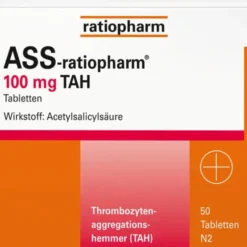 ASS-ratiopharm 100 mg TAH Tabletten 50 St
