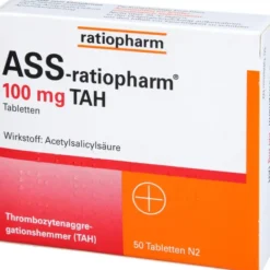 ASS-ratiopharm 100 mg TAH Tabletten 50 St