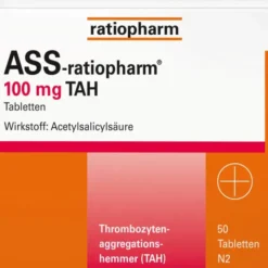 ASS-ratiopharm 100 mg TAH Tabletten 50 St