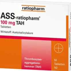 ASS-ratiopharm 100 mg TAH Tabletten 50 St