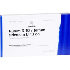 AURUM D 10/Ferrum sidereum D 10 aa Ampullen 8X1 ml