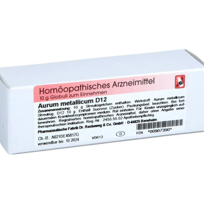AURUM METALLICUM D 12 Globuli 10 g