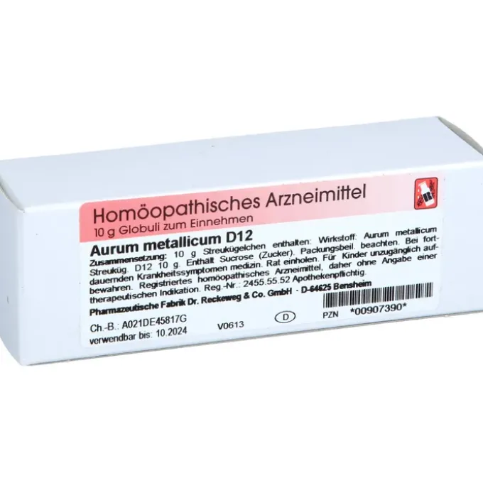 AURUM METALLICUM D 12 Globuli 10 g