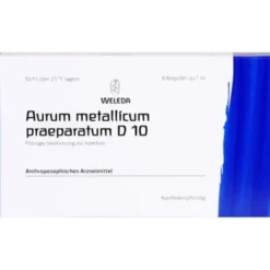 AURUM METALLICUM PRAEPARATUM D 10 Ampullen 8 St