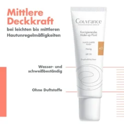 AVENE Couvrance korrigier.Make-up Fluid honig 4.0 30 ml