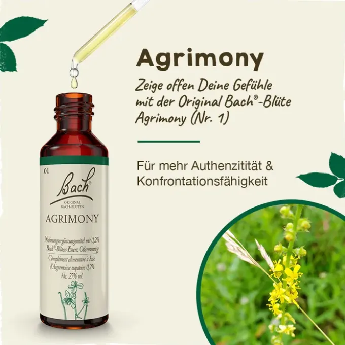 BACHBLÜTEN Agrimony Tropfen 20 ml