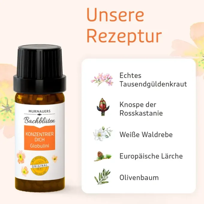 BACHBLÜTEN Murnauers Konzentrier Dich Globulini 10 g