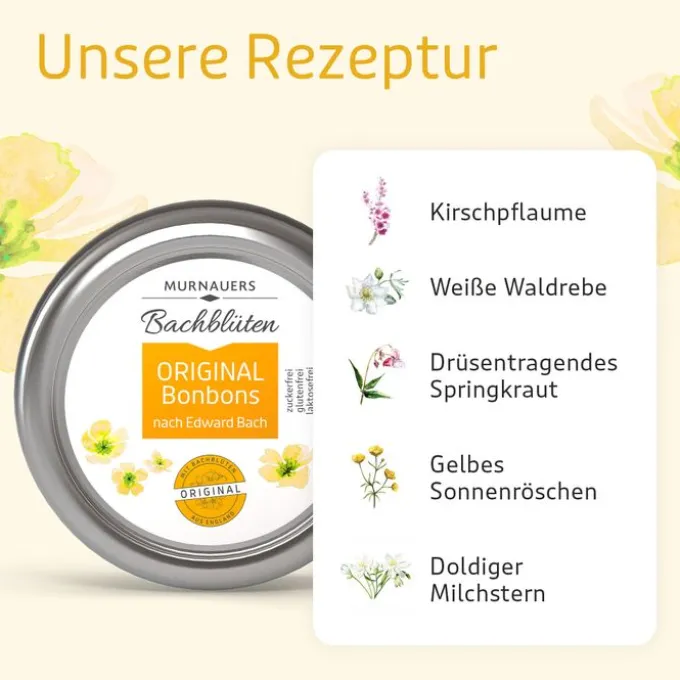 BACHBLÜTEN Murnauers Original Bonbons 50 g
