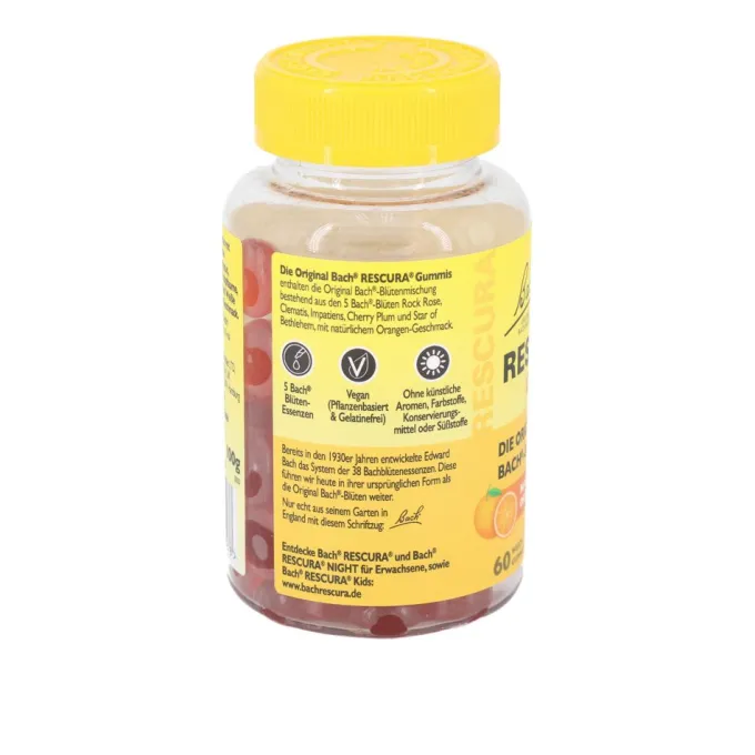 BACHBLÜTEN Original Rescura Gummis Orange 60 Stück