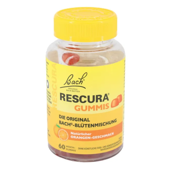 BACHBLÜTEN Original Rescura Gummis Orange 60 Stück