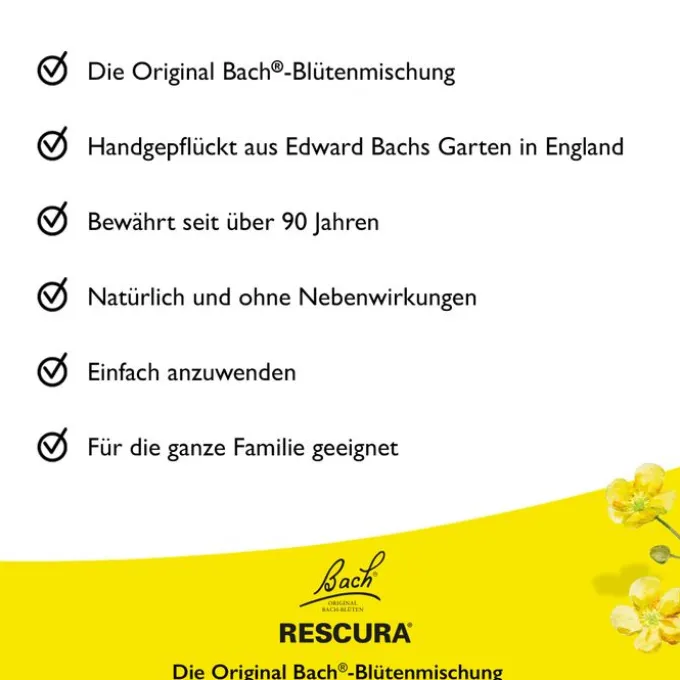 BACHBLÜTEN Original Rescura Gummis Orange 60 Stück