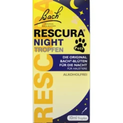 BACHBLÜTEN Original Rescura Night Pets Tro.alk.fr. 10 ml