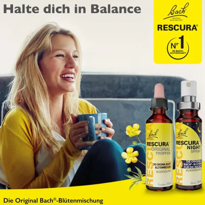 BACHBLÜTEN Original Rescura Tropfen m.Alkohol 20 ml