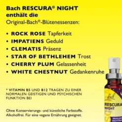 BACHBLÜTEN Rescura Night Spray alkoholfrei 20 ml