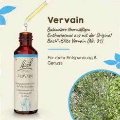 BACHBLÜTEN Vervain Tropfen 20 ml