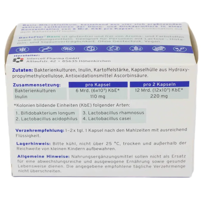 BACTOFLOR Basis Hartkapseln 90 Stück