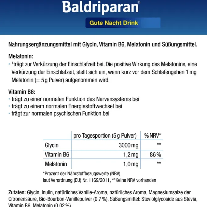 BALDRIPARAN Gute Nacht Drink Pulver 150 g