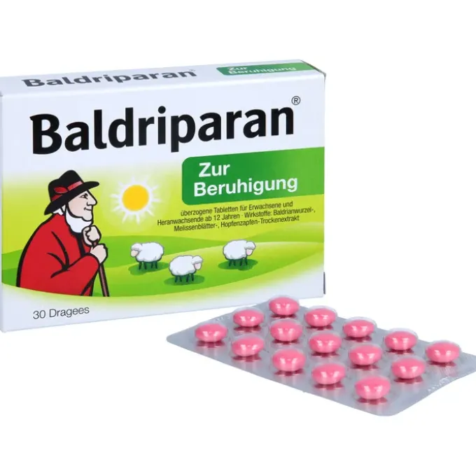 BALDRIPARAN zur Beruhigung überzogene Tabletten 30 St