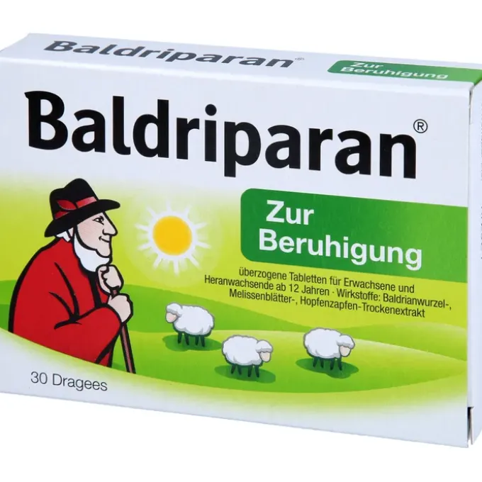 BALDRIPARAN zur Beruhigung überzogene Tabletten 30 St
