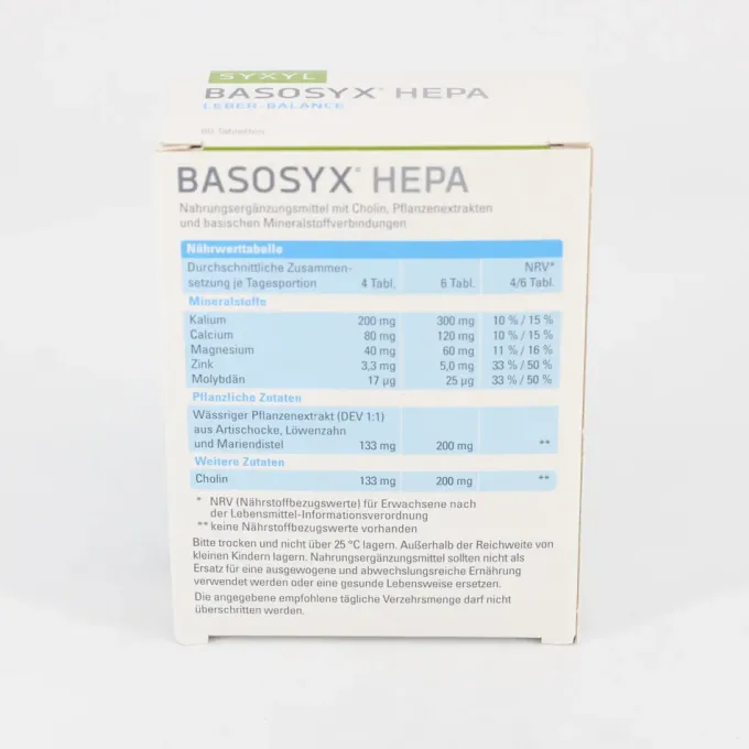 BASOSYX Hepa Syxyl Tabletten 60 Stück