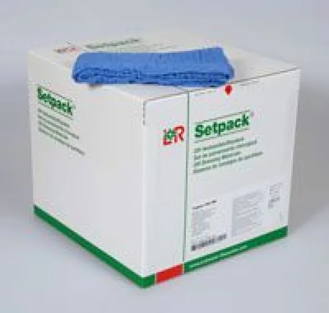 BAUCHTUCH lite steril 40x40cm 4fach blau RK 14X2 St